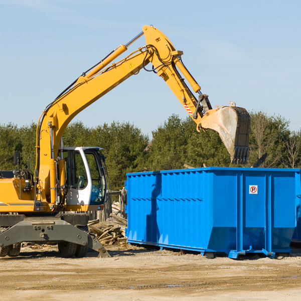 what happens if the residential dumpster is damaged or stolen during rental in Highland Springs